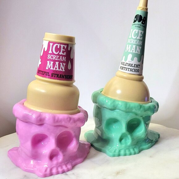 Pastel Goth Ice Cream Cone Figurines - Picture 1 of 7